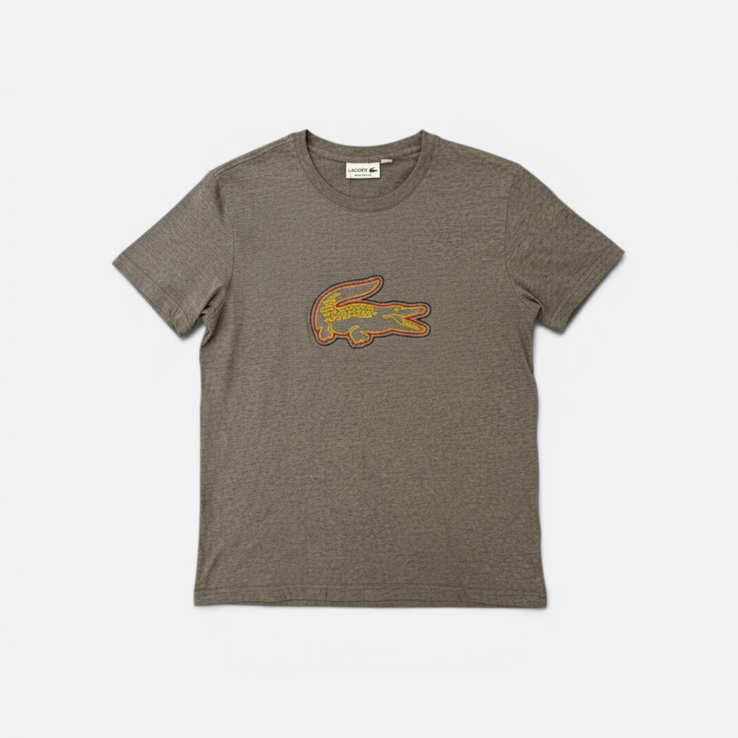 Lacoste Γκρι Κοντομάνικο Μπλουζάκι